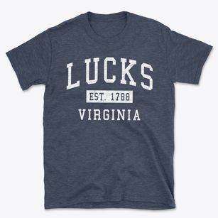 Lucks Virginia Classic Established Basic T-Shirt
