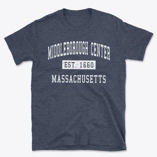 Middleborough Center Massachusetts Classic Established Basic T-Shirt