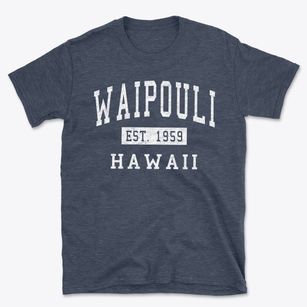 Waipouli Hawaii Classic Established Basic T-Shirt