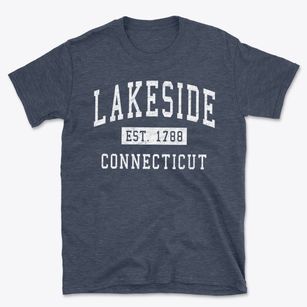 Lakeside Connecticut Classic Established Basic T-Shirt