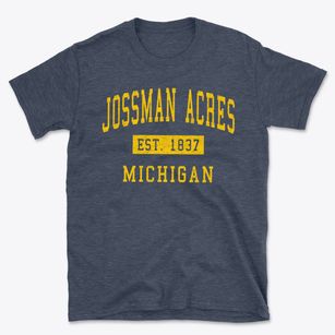 Jossman Acres Michigan Classic Established Basic T-Shirt