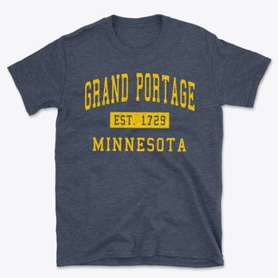 Grand Portage Minnesota Classic Established Basic T-Shirt