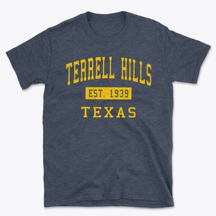 Terrell Hills Texas Classic Established Basic T-Shirt