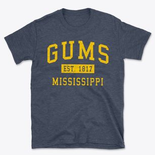 Gums Mississippi Classic Established Basic T-Shirt