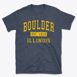 Boulder Illinois Classic Established Basic T-Shirt