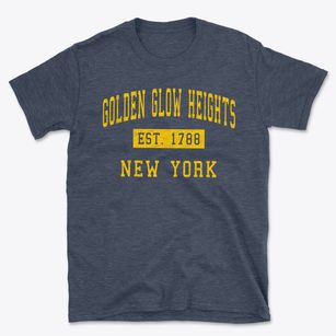 Golden Glow Heights New York Classic Established Basic T-Shirt