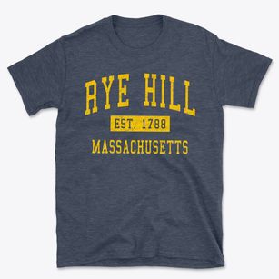 Rye Hill Massachusetts Classic Established Basic T-Shirt