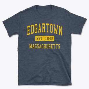 Edgartown Massachusetts Classic Established Basic T-Shirt