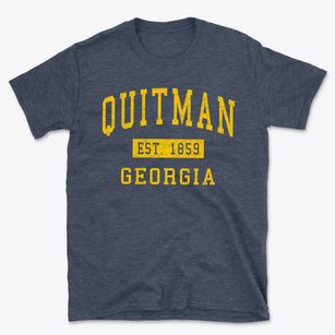 Quitman Georgia Classic Established Basic T-Shirt