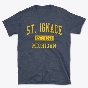St. Ignace Michigan Classic Established Basic T-Shirt
