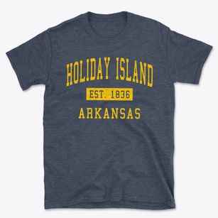 Holiday Island Arkansas Classic Established Basic T-Shirt