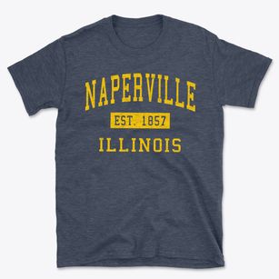 Naperville Illinois Classic Established Basic T-Shirt