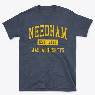 Needham Massachusetts Classic Established Basic T-Shirt
