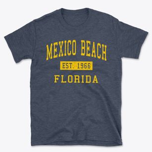 Mexico Beach Florida Classic Established Basic T-Shirt