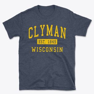 Clyman Wisconsin Classic Established Basic T-Shirt