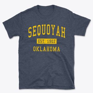 Sequoyah Oklahoma Classic Established Basic T-Shirt