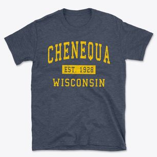 Chenequa Wisconsin Classic Established Basic T-Shirt
