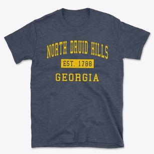 North Druid Hills Georgia Classic Established Basic T-Shirt