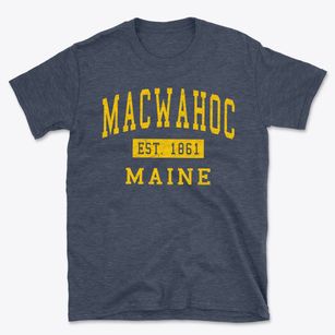 Macwahoc Maine Classic Established Basic T-Shirt