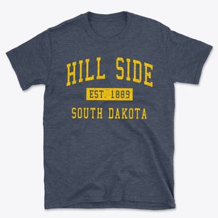 Hill Side South Dakota Classic Established Basic T-Shirt