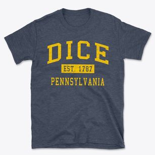 Dice Pennsylvania Classic Established Basic T-Shirt