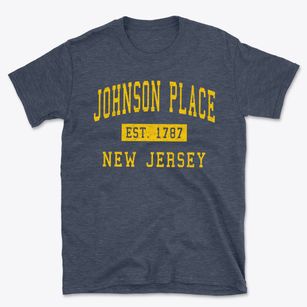 Johnson Place New Jersey Classic Established Basic T-Shirt