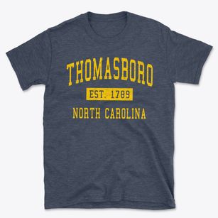 Thomasboro North Carolina Classic Established Basic T-Shirt