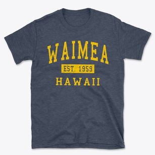 Waimea Hawaii Classic Established Basic T-Shirt