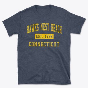 Hawks Nest Beach Connecticut Classic Established Basic T-Shirt