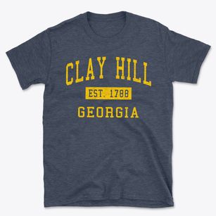 Clay Hill Georgia Classic Established Basic T-Shirt