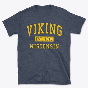 Viking Wisconsin Classic Established Basic T-Shirt
