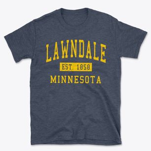 Lawndale Minnesota Classic Established Basic T-Shirt