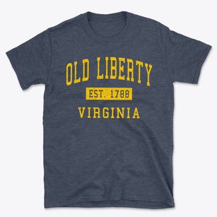 Old Liberty Virginia Classic Established Basic T-Shirt