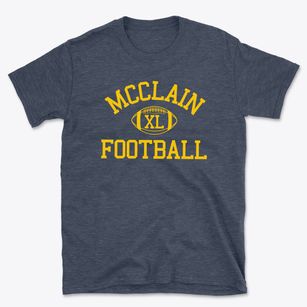 Mcclain High School Classic Football Basic T-Shirt
