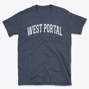 West Portal Elementary School Varsity Arch Basic T-Shirt