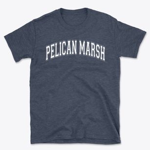 Pelican Marsh Elementary School Varsity Arch Basic T-Shirt