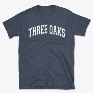 Three Oaks School Varsity Arch Basic T-Shirt