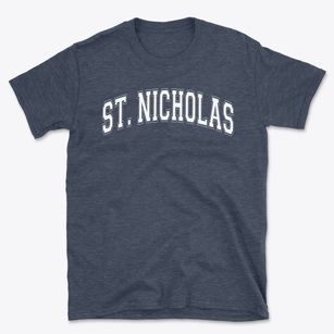 Saint Nicholas Ukrainian Catholic Varsity Arch Basic T-Shirt