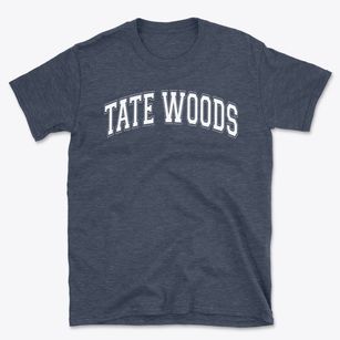 Tate Woods Elementary School Varsity Arch Basic T-Shirt
