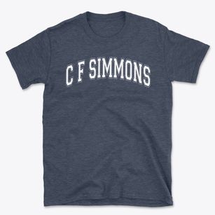 C F Simmons Middle School Varsity Arch Basic T-Shirt