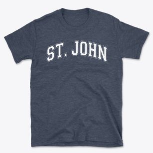 Saint John Lutheran School Varsity Arch Basic T-Shirt