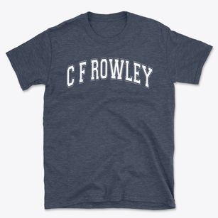C F Rowley Elementary School Varsity Arch Basic T-Shirt