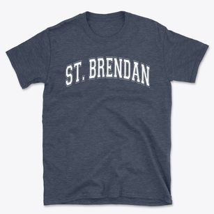Saint Brendan Elementary School Varsity Arch Basic T-Shirt
