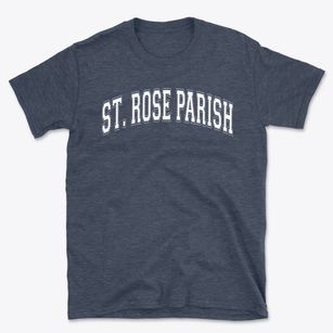 St Rose Parish Varsity Arch Basic T-Shirt