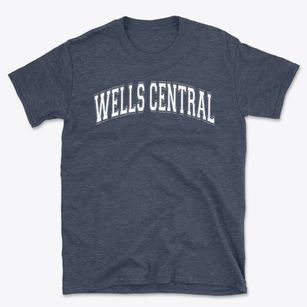 Wells Central School Varsity Arch Basic T-Shirt