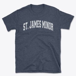 St James Minor Parish Varsity Arch Basic T-Shirt