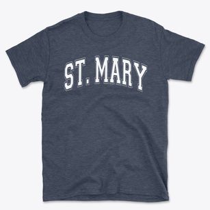 St Mary Parish Varsity Arch Basic T-Shirt