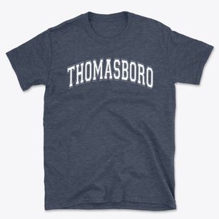 Thomasboro Elementary School Varsity Arch Basic T-Shirt