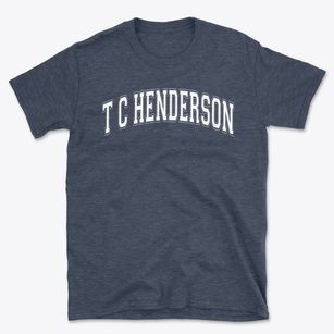 T C Henderson Elementary School Varsity Arch Basic T-Shirt