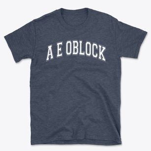 A E Oblock Junior High School Varsity Arch Basic T-Shirt